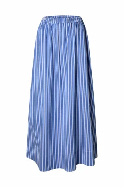 Selected FEMME Maxi nederdel Slffia HW Striped Ankle Slit Skirt