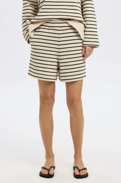 Selected FEMME Shorts slfElise HW Striped Shorts