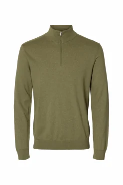 Selected HOMME Rullekravetrøje slhBerg Half Zip Cardigan