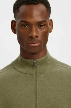 Selected HOMME Rullekravetrøje slhBerg Half Zip Cardigan