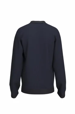 Selected HOMME Trøje slhDane LS Knit Struc Half Zip Polo