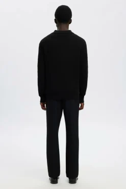 Selected HOMME Trøje slhDane LS Knit Struc Half Zip Polo