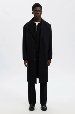 Selected HOMME Trøje slhDane LS Knit Struc Half Zip Polo