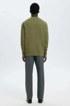 Selected HOMME Trøje Slhdane LS Knit Structure Crew Neck