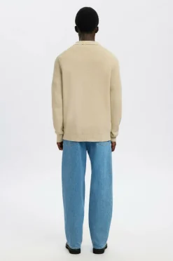 Selected HOMME Trøje slhDane LS Knit Struc Half Zip Polo