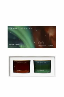 Skandinavisk Fire & Light Mini Candle Giftset 2 X 90G