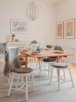 Skinnwille Fåreskindshynde rund Curly