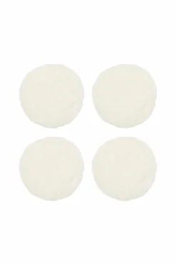 Skinnwille Fåreskindspude rund krøllet 4-pak