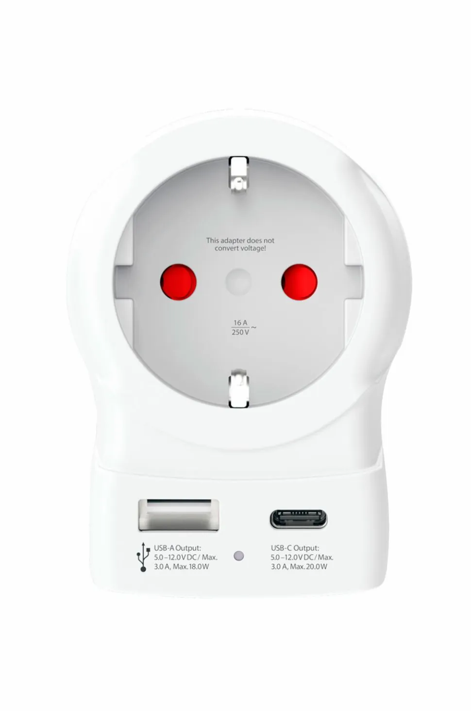 SKROSS Rejseadapter USB-A/USB-C 20W