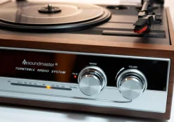 Soundmaster Pladespiller med radio og indbyggede højttalere Pl186h