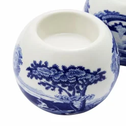 Spode Fyrfadsstager Blue Italian 6 cm x 7,5 cm, 2-pak