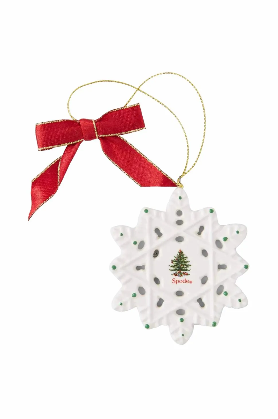 Spode Juldekoration Snöflinga Christmas Tree 7.5 cm