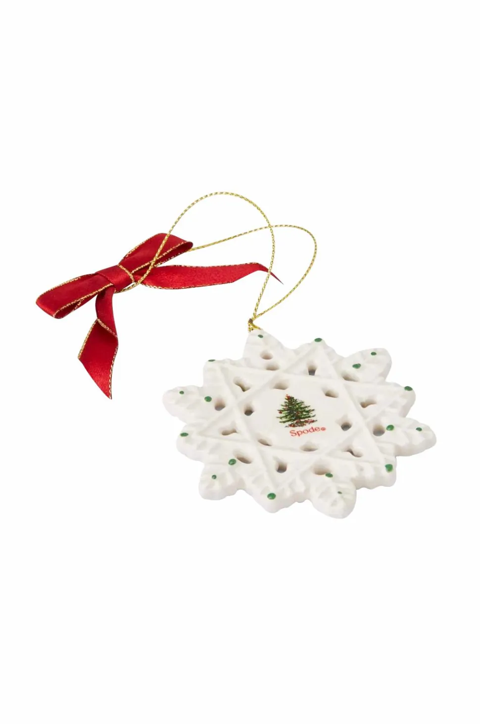 Spode Juldekoration Snöflinga Christmas Tree 7.5 cm