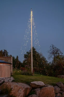 Star Trading Flagstangsbelysning Skinnende varm hvid