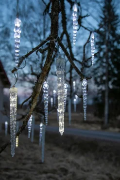 Star Trading Lyskæde med istapper Gelido 23,5 cm