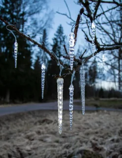 Star Trading Lyskæde med istapper Gelido 23,5 cm