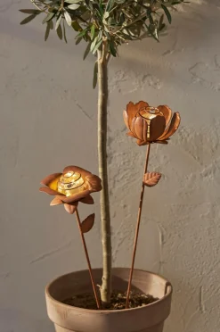 Star Trading Solcelledekoration Oxida Blomst 2-p