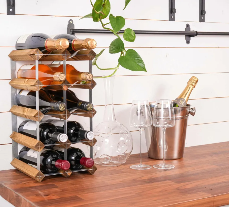 The Swedish Wine Rack Factory Vinreol 12 flasker samlet The Swedish Wine Rack Factory