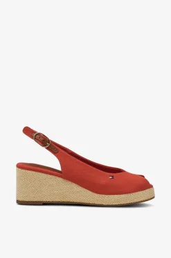 Tommy Hilfiger Sandal med hæl Flag Mid Wedge Espad Slingback