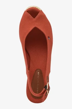 Tommy Hilfiger Sandal med hæl Flag Mid Wedge Espad Slingback