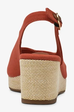 Tommy Hilfiger Sandal med hæl Flag Mid Wedge Espad Slingback