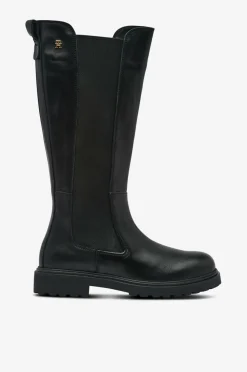 Tommy Hilfiger Støvler TH Lthr Cleated Long Boot