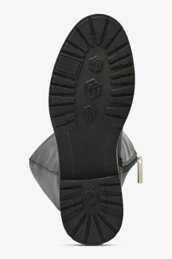 Tommy Hilfiger Støvler TH Logo Leather Long Boot