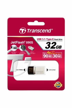 Transcend USB-hukommelse (USB3+Type-C) 32 GB