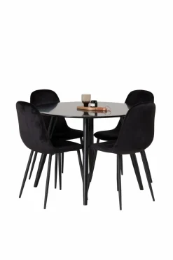 Venture Home Spisebordssæt Plaza med 4 stole Polar