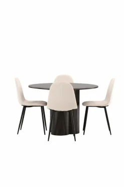 Venture Home Spisegruppe Olivia med 4 stole Polar