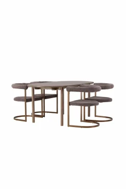 Venture Home Spisegruppe Andy med stole Morning