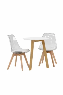 Venture Home Spisegruppe Leonora med 2 stk. stole Edvin