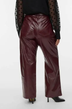 Vero Moda Curve Bukser vmcTessa HR Wide Colored Vinyl