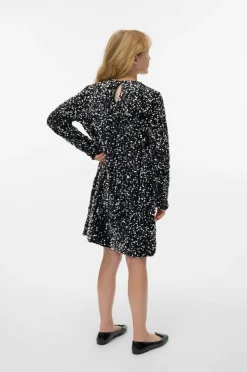 Vero Moda Girl Pailletkjole vmBella LS Sequin Jrs Grl