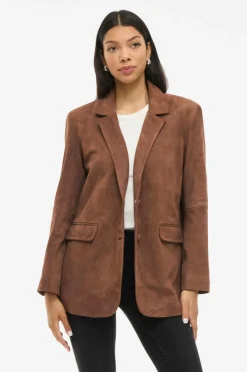 Vila Blazer i ruskind viSuede L/S