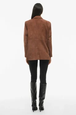 Vila Blazer i ruskind viSuede L/S