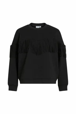 Vila Sweatshirt viReflect L/S O-neck Fringe