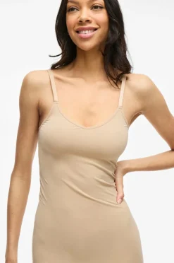 Vila Underkjole viMacie V-neck S/L Seamless