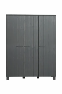 WOOOD Garderobeskab Dennis, 3 låger