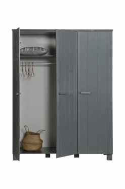 WOOOD Garderobeskab Dennis, 3 låger