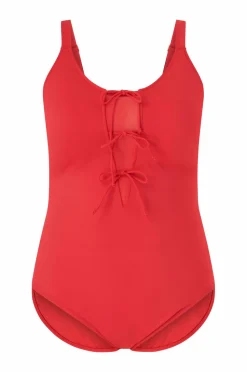 Zizzi Badedragt sPauline Tie Swimsuit Solid