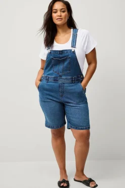 Zizzi Denimshorts jEvlia Dungaree Shorts