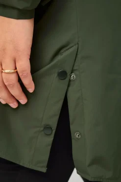 Zizzi Regnjakke caKlara Zip L/S Raincoat