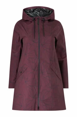 Zizzi Regnjakke mKlara aop Raincoat