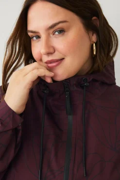 Zizzi Regnjakke mKlara aop Raincoat