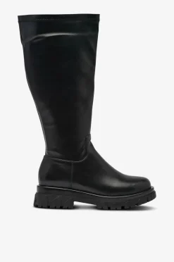 Zizzi Støvler fHelli PU Long Boots ekstra bred pasform
