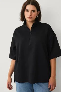 Zizzi Sweatshirt caKatalina 1/2 Zip