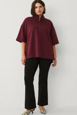 Zizzi Sweatshirt caKatalina 1/2 Zip
